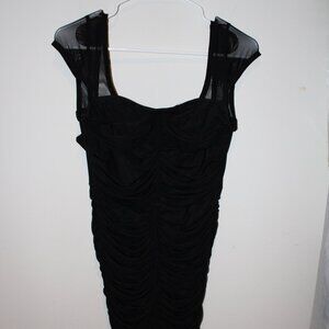 Black Ruffle Mini Dress